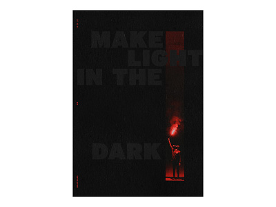 23 black dark edit editorial gritty in layout light photo print printed red texture the theposterproject type typography white