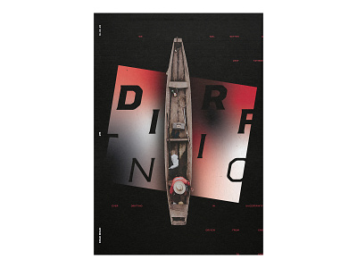 25 boat clean drift drifting editorial layout poster poster a day poster design posters print print design prints simple texture theposterproject type