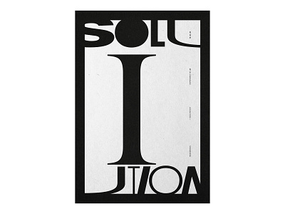 27 akzidenz grotesk bold experiment i isolation poster print printed simple solution theposterproject type typographic typography