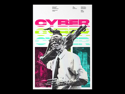 73 cyber cyberpunk cyberpunk 2077 editorial layout neon poster posters print printed punk theposterproject type typography vintage