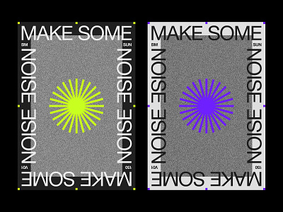 150 bright clean helvetica layout loud minimal modern music neon noise poster print printed simple swiss
