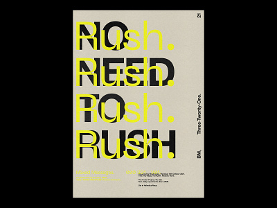 MIXED MESSAGES /321 clean design modern poster print simple type typography