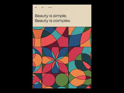 Beauty is /322 clean design illustration modern poster print simple type typography
