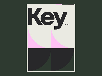 Key /328 clean design illustration modern poster print simple type typography