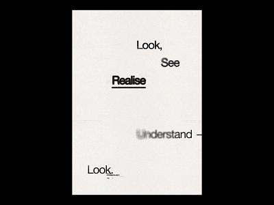 Look /322 clean design helvetica modern poster print simple type typography