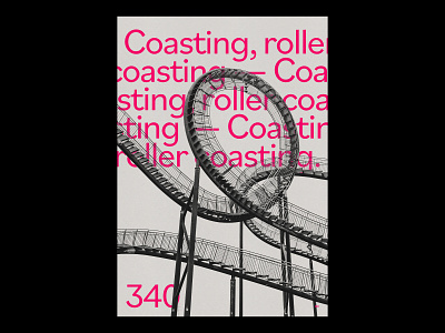 Coasting /340 clean design modern poster print simple type typography