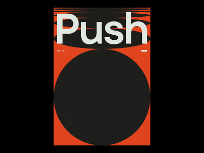 Push /342 clean design modern poster print simple swiss type typography