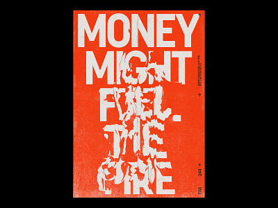 FUEL THE FIRE /344 clean design modern poster print simple type typography