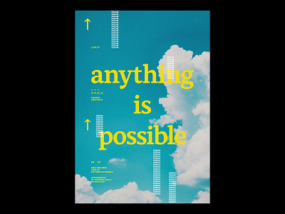 /349 clean design modern poster print simple sky type typography vintage