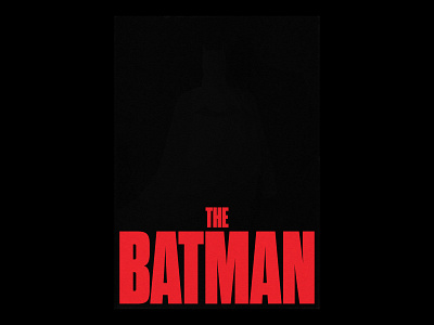 The Batman (Unofficial) clean design modern poster print simple type typography