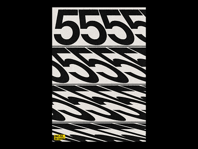 5 /36 Days clean design modern poster print simple type typography