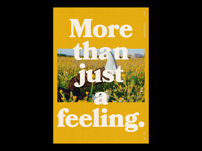 A FEELING /377 clean design modern poster print simple type typography