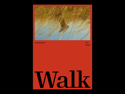 Walk /388 clean design modern poster print simple type typography