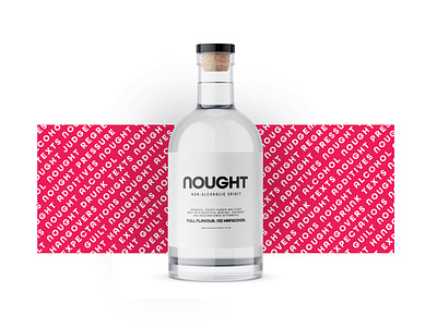 Nought Label alcohol bottle free label nought percent spirit vodka zero