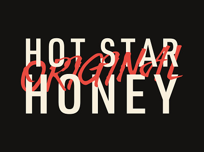 Hot Star Honey Logo brand branding chilli honey hot logo original sauce spicy star
