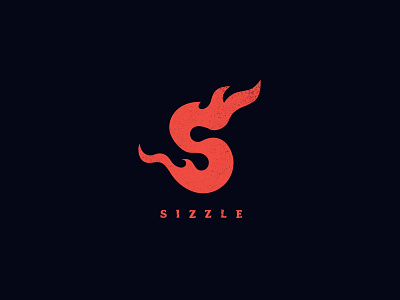 Day Ten: "Flame Logo" black bright challenge daily dailylogo dailylogochallenge fire flame logo mono monogram red s simple sizzle spark vector
