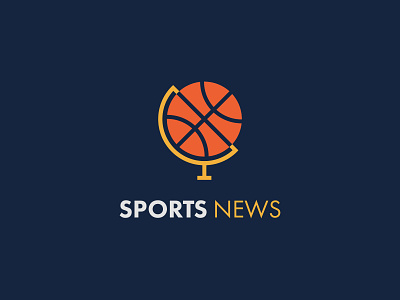 Day 37: "News Network Logo" basketball challenge clean daily dailylogo dailylogochallenge globe logo network news simple sport sports vector