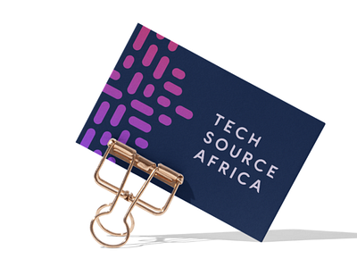 Tech Source Africa africa business card design business cards design