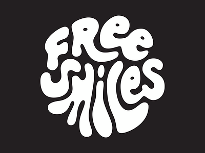 Free Smiles art custom design drawing graphic graphicdesign groovy handlettering illustrator type typography