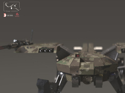 Military Robot 3d artist 3d modeling 3dsmax game design rendering substance painter texturing