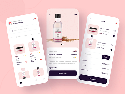 Skincare Needs App app clean clean design clean ui dailyinspiration e-commerce mobile app mobile design mobile ui skincare app ui ui ux uidesign user interface ux