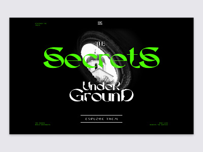 The Secrets Underground app branding design typography ui web web design webdesign website website concept