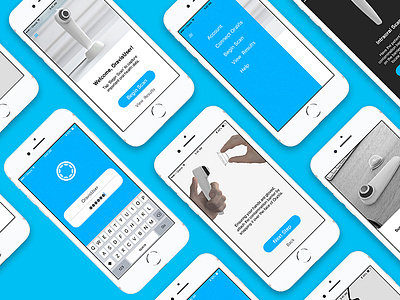 Oravis Mobile App animation app design flat health ios iphone minimal type typography ui ux