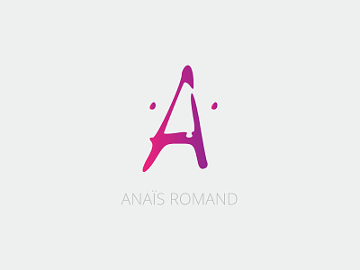 Anaïs Romand art branding designer identity initial letter logo