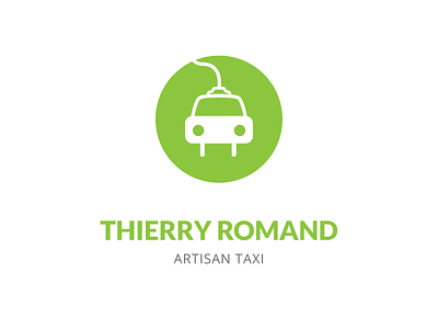 Green taxi branding car ecology electric green identity logo taxi tesla