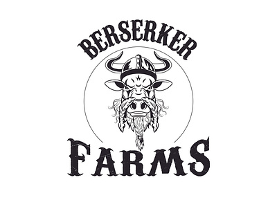 Berserker Farms berserker branding design farm illustration logo viking