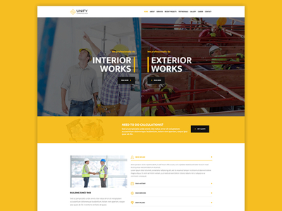 Unify Construction bootstrap construction responsive template theme unify unify template