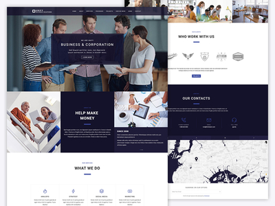 Unify Business accounting bootstrap business corporate landing pricing theme unify template