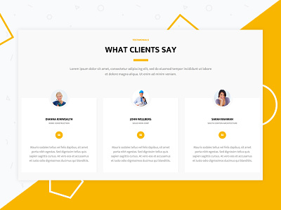 Testimonials feedback htmlstream reviews testimonials unify template what clients say