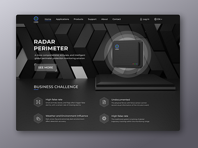 Radar Perimeter 3d dark security smart home