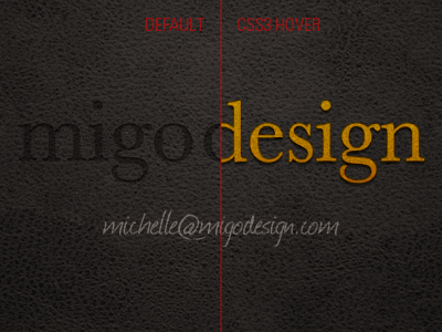 migo design css3 hover leather