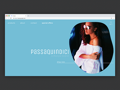Passaquindici - Landing Page v1 branding design flat minimal typography web website