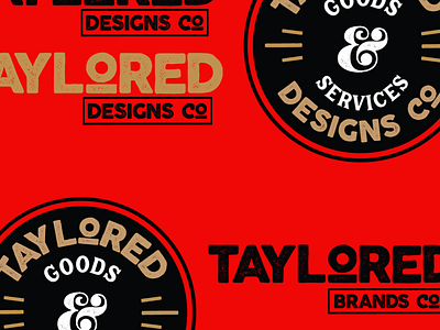 Taylored Designs Co and Taylored Brands Co ReBranding branding logo design rebrand rebranding supply supplyco tee shirt tees