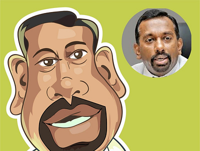 mahindananda caricature sri lankan avatar caricature comic comics design illustration iris mahindananda political sri lanka srilanka vector
