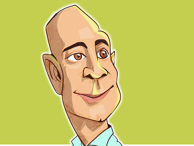 caricature of Jeff Bezos avatar avatars caricature caricatures cartoon cartoons comic comics illustration jeffbezos srilanka vector