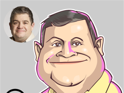 caricature of Patton Oswalt avatar avatars caricature caricatures cartoon cartoons comic comics illustration srilanka vector