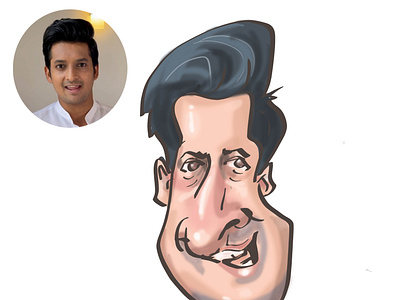 caricature of Madhava Wijesinghe