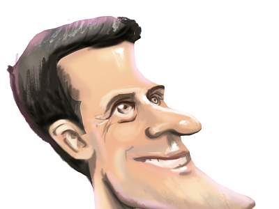 caricature of Novak Djokovic