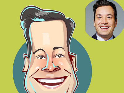 CARICATURE OF JIMMY FALLON