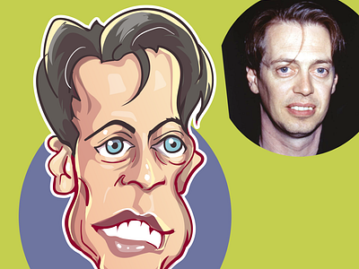 caricature of steve buscemi