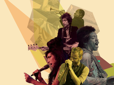 Replay amy winehouse art center college of design bob dylan color editorial design graphic design jimi hendrix louis armstrong music the national