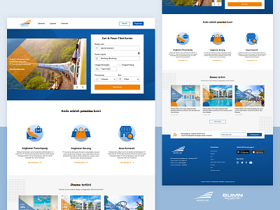 KAI (Kereta Api Indonesia) Homepage Exploration