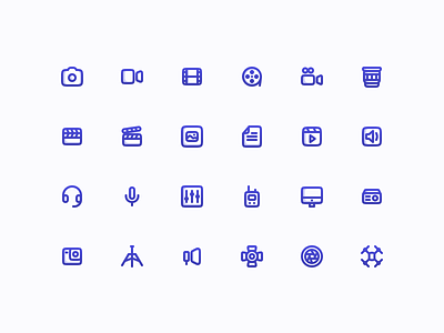 Film Production Icon Set creative industry icon film icon icon icon design icon for film icon for film industry icondesign multimedia icon