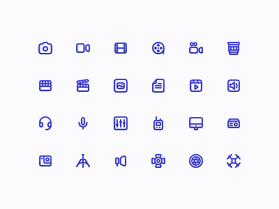 Film Production Icon Set