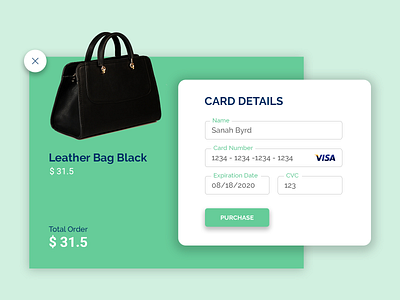 Daily UI #002 Credit Card Checkout Form