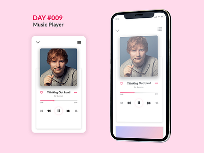 Daily UI #009 : Music Player dailui design design app designinspiration lovedesign minimal mobile ui mobileappdesign musicplayer simple ui uiux web